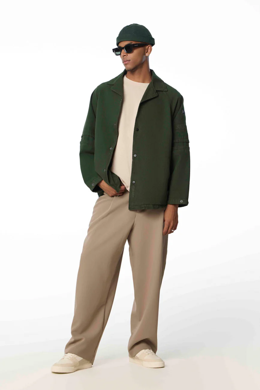 Hobo Shacket // Hunter Green