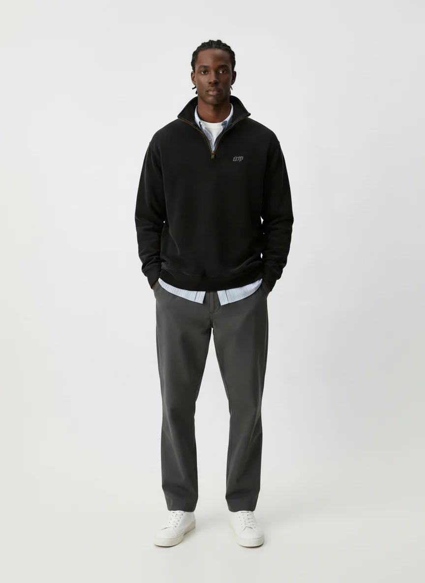 Old Money Sweatshirt // Black - Image 2