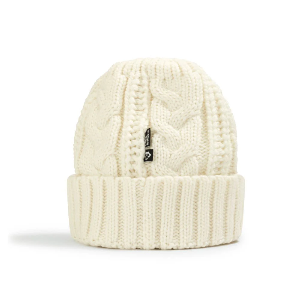Recycled Knit Cuff Beanie // Snow White - Image 2